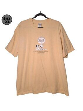 Snoopy "Mutts" Charles M. Schulz Museum USED Shirt (DISCOLORING, XL, Y2K, 2005)